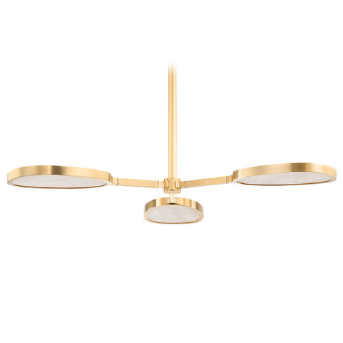 Corbett Lighting Corbett Lighting Patras Vintage Brass LED Chandelier 338-03-VB