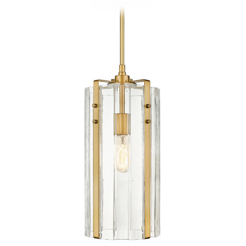 Z-Lite Alverton Rubbed Brass Mini Pendant by Z-Lite 3036P8-RB