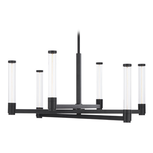 Jedi 27-Inch LED Chandelier in Black by WAC Lighting