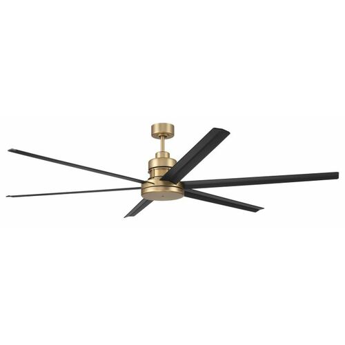 Mondo Satin Brass & Flat Black Ceiling Fan by Craftmade Lighting