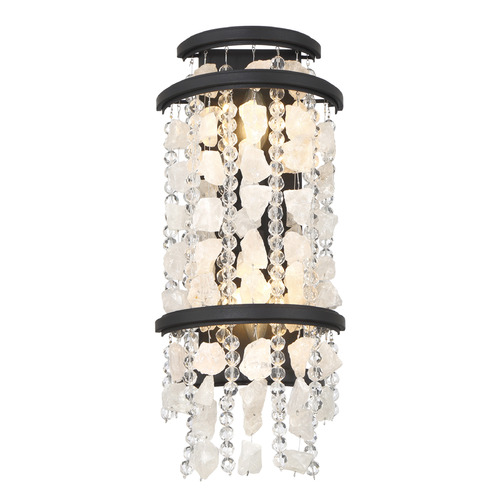 Shimmering Elegance 2-Light Sconce in Sand Coal by Minka Lavery