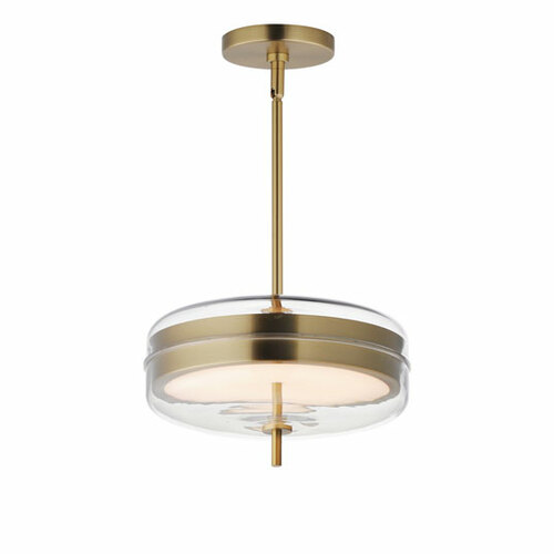 Voto 2-Light LED Pendant in Natural Aged Brass by Maxim Lighting