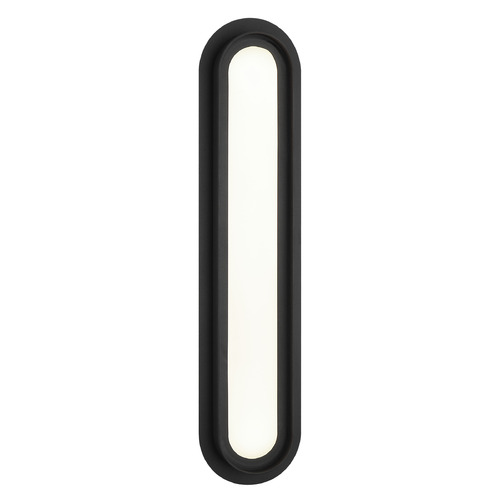 Matteo Lighting Iris Matte Black LED Vertical Bathroom Light