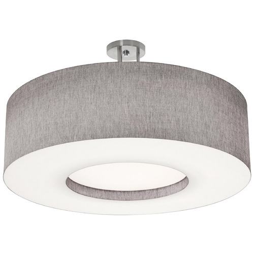 AFX Lighting Afx Lighting Montclair Satin Nickel Semi-Flushmount Light MCF3044MB-GYSF