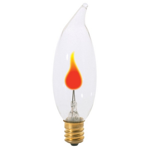 Satco Lighting Candelabra Base Light Bulb - 3-Watts S3656