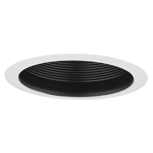 Recesso Lighting by Dolan Designs Air Tight Black Baffle Cone Trim for 5-Inch Recessed Housings T513B-WH