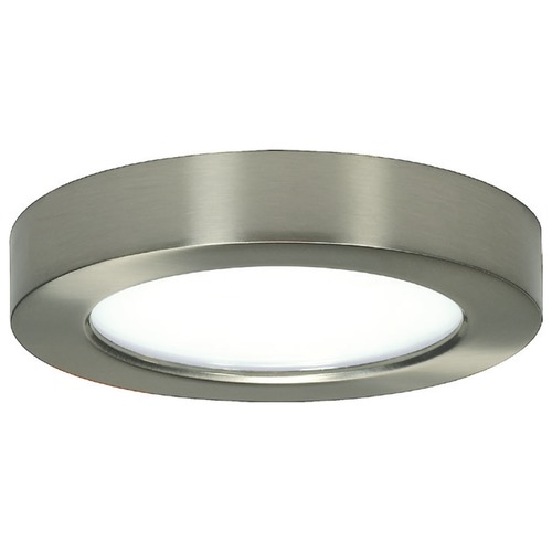 5-1/2-Inch Nickel Round LED Flushmount Ceiling Light - 2700K