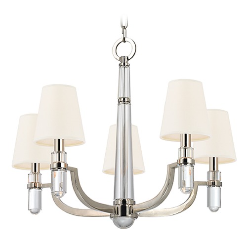 Hudson Valley Lighting Dayton 5-Light Chandelier in Polished Nickel by Hudson Valley Lighting 985-PN-WS