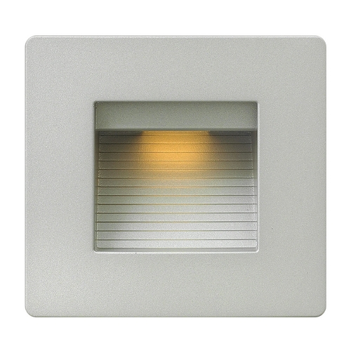 Luna 4.75-Inch Wide Titanium LED Recessed Step Light by Hinkley Lighting