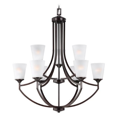 Generation Lighting Hanford 33-Inch Chandelier in Bronze by Generation Lighting 3124509-710