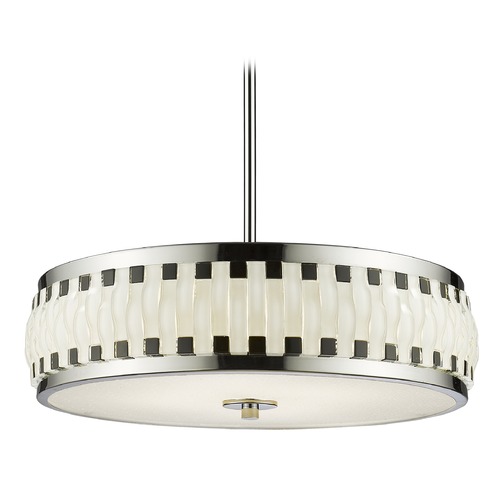 Sevier Chrome LED Pendant by Z-Lite
