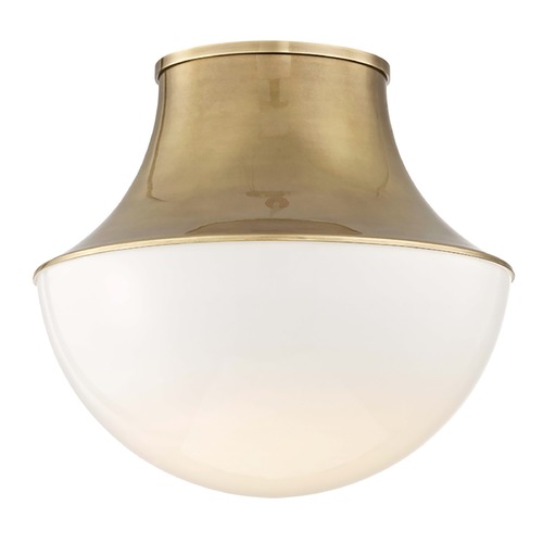 Hudson Valley Lighting Hudson Valley Lighting Lettie Aged Brass LED Flushmount Light 9415-AGB