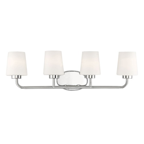 Capra 31-Inch Polished Nickel Bathroom Light by Savoy House