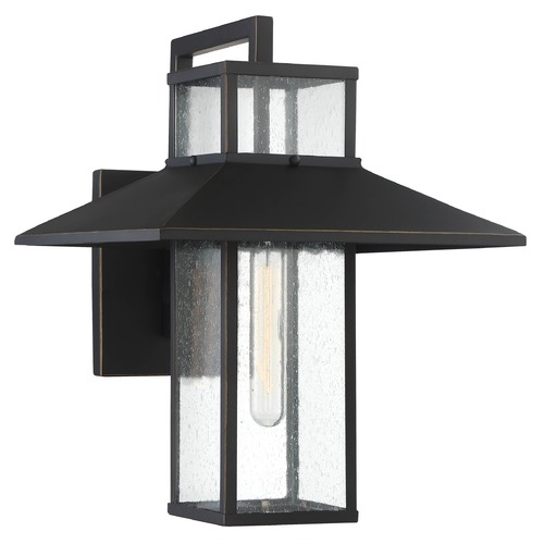 Minka Lavery Minka Lavery Danforth Park Oil Rubbed Bronze W/ Gold Highlights Outdoor Wall Light 73151-143C