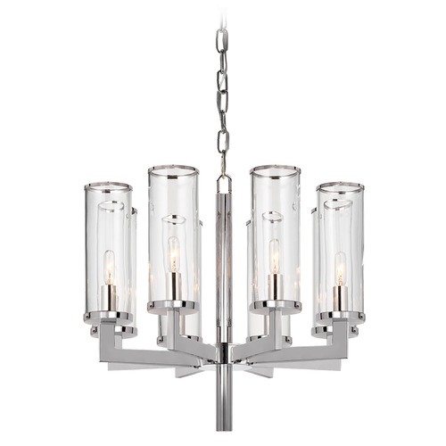 Visual Comfort Signature Collection Kelly Wearstler Liaison Chandelier in Nickel by Visual Comfort Signature KW5200PNCG