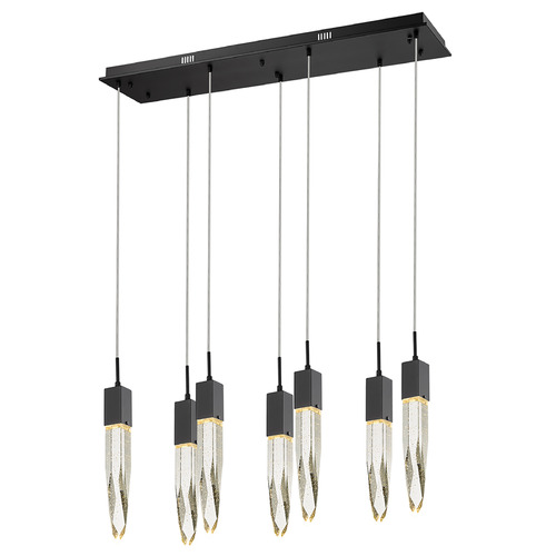 Original Aspen 7-Light LED Multi-Light Pendant in Black by Avenue Lighting