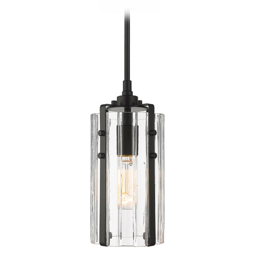 Alverton Matte Black Mini Pendant by Z-Lite