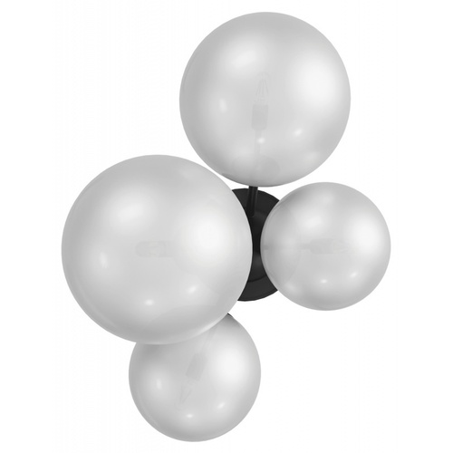 Delilah 4-Light Wall Sconce in Black & White by Avenue Lighting