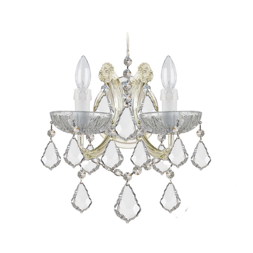 Maria Theresa Crystal Sconce Wall Light in Gold by Crystorama Lighting