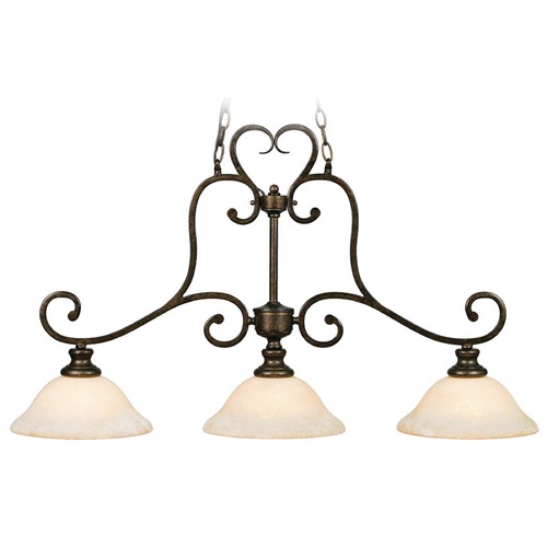 Heartwood Burnt Sienna Linear Light by Golden Lighting