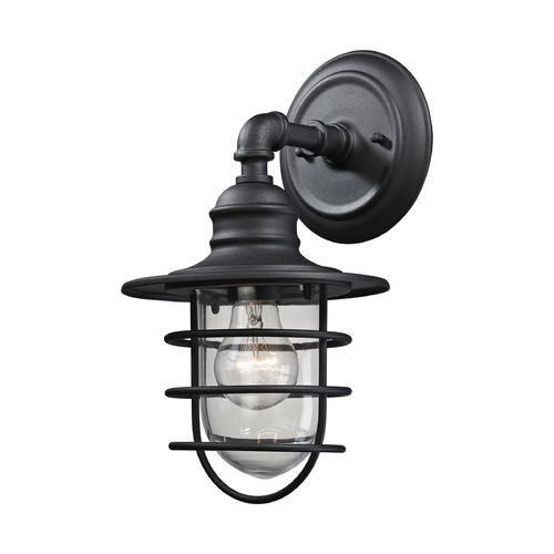 Elk Lighting Elk Lighting Vandon Textured Matte Black Outdoor Wall Light 45212/1