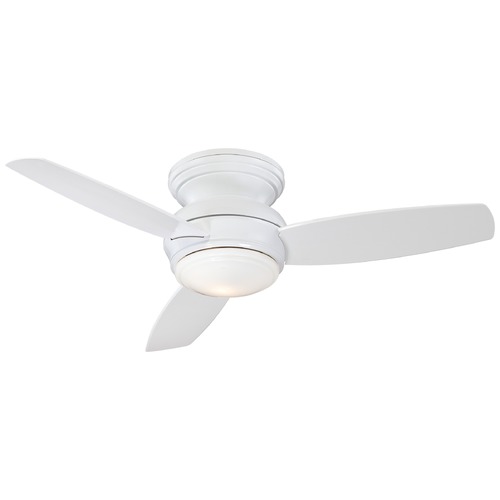 Minka Aire Traditional Concept 44-Inch LED Hugger Fan in White by Minka Aire F593L-WH