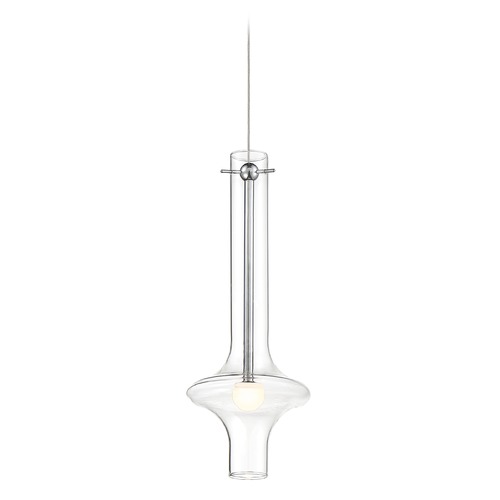 Bottleneck Chrome LED Pendant by George Kovacs
