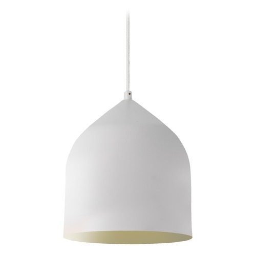 Modern White and Gold LED Mini Pendant 3000K 399LM by Kuzco Lighting