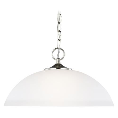 Generation Lighting Geary 15.75-Inch Brushed Nickel LED Pendant by Generation Lighting 6516501EN3-962