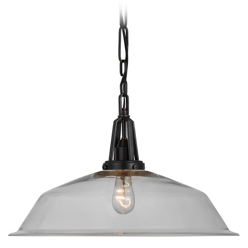 Chapman & Myers Layton 20-Inch Pendant in Bronze by Visual Comfort Signature
