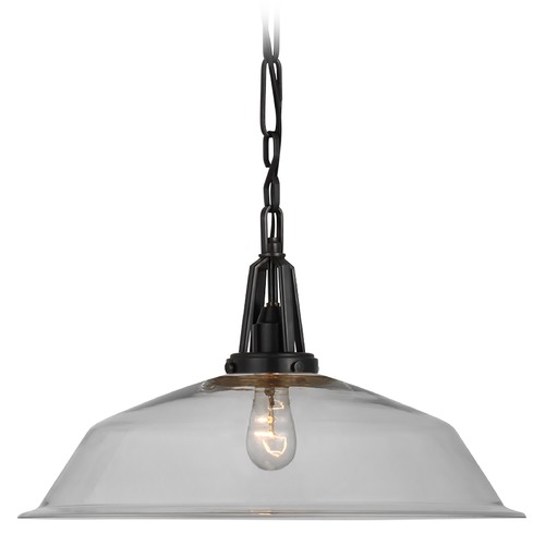 Visual Comfort Signature Collection Chapman & Myers Layton 20-Inch Pendant in Bronze by Visual Comfort Signature CHC5462BZCG