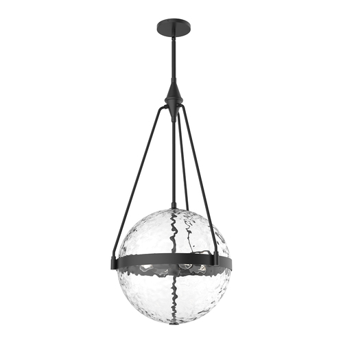 Alora Lighting Alora Lighting Harmony Matte Black Pendant Light with Globe Shade PD406418MBWC