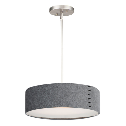 Maxim Lighting Prime Acoustic 16-Inch LED Pendant in Grey by Maxim Lighting 10224GYSN