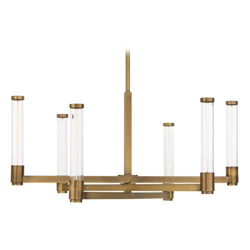 Jedi 27-Inch LED Chandelier in Aged Brass by WAC Lighting