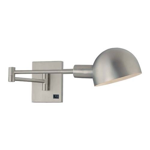 P3 Swing Arm Lamp in Matte Brushed Nickel by George Kovacs
