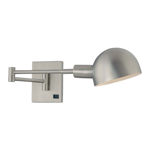 George Kovacs Lighting P3 Swing Arm Lamp in Matte Brushed Nickel by George Kovacs P600-3-603