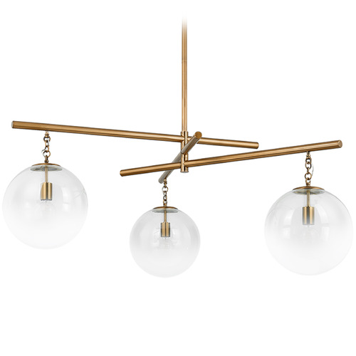 Troy Lighting Troy Lighting Wade Patina Brass LED Chandelier F1059-PBR