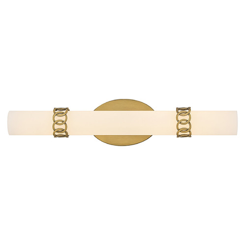 Hinkley Eliza Lacquered Brass LED Vertical Bathroom Light