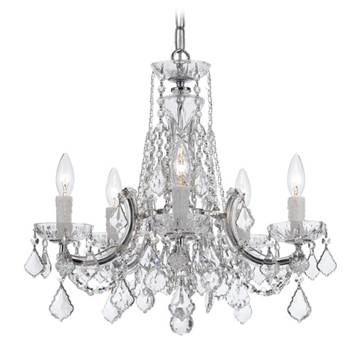 Crystorama Lighting Maria Theresa Polished Chrome Crystal Chandelier