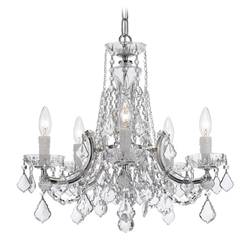 Crystorama Lighting Crystorama Lighting Maria Theresa Polished Chrome Crystal Chandelier 4476-CH-CL-MWP