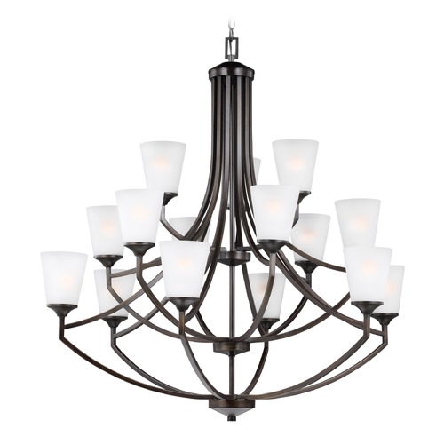 Generation Lighting Hanford 43-Inch Chandelier in Bronze by Generation Lighting 3124515-710