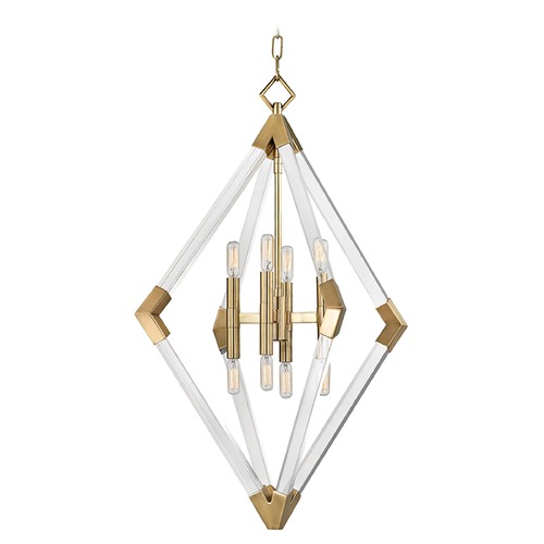 Hudson Valley Lighting Lyons Pendant in Aged Brass by Hudson Valley Lighting 4623-AGB