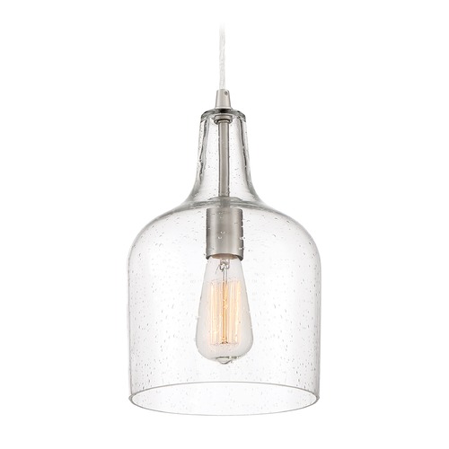 Anson Mini Pendant in Brushed Nickel by Quoizel Lighting