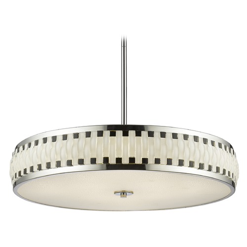 Sevier Chrome LED Pendant by Z-Lite