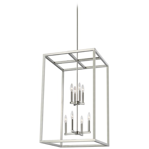 Generation Lighting Moffet Street Brushed Nickel Pendant by Generation Lighting 5134508-962