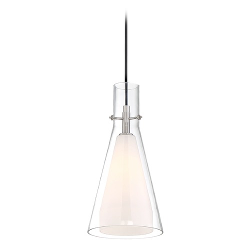 George Kovacs Lighting Taper Brushed Nickel Pendant by George Kovacs P23-084