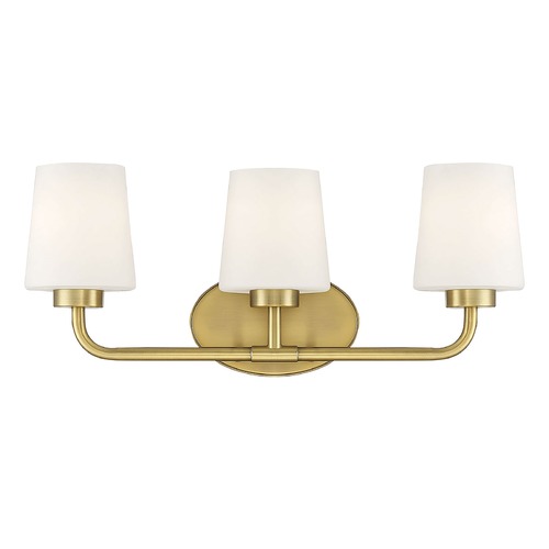Capra 22-Inch Warm Brass Bathroom Light by Savoy House