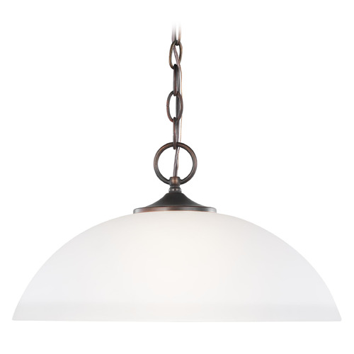 Geary 15.75-Inch Bronze LED Pendant by Generation Lighting