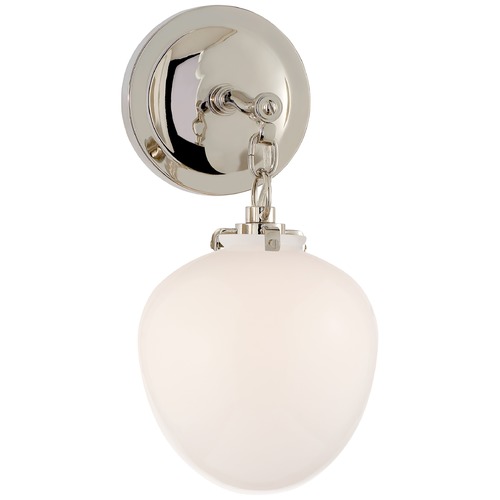 Thomas OBrien Katie Acorn Sconce in Polished Nickel by Visual Comfort Signature