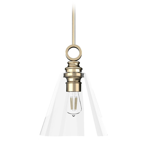 Hunter Fan Company Klein Alturas Gold Pendant Light with Conical Shade